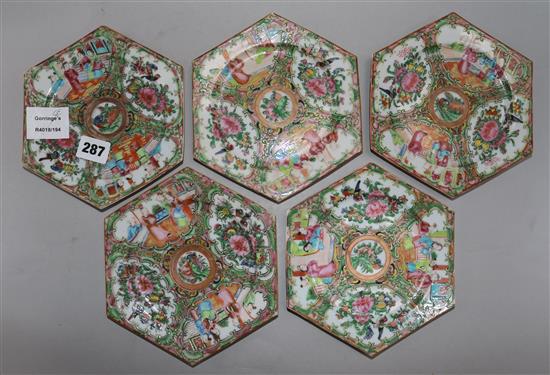 Five Cantonese octagonal dishes